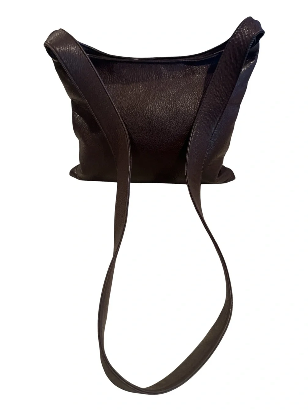 The Sak Brown Pebbled Leather Hobo Bag Shoulder Purse Vintage
